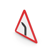 Estonian Curve To Left Sign PNG & PSD Images