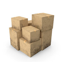 Dirty Moving Box Pile PNG & PSD Images