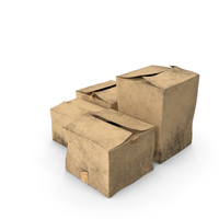 Damaged Moving Box Pile PNG & PSD Images