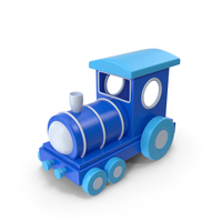 Blue Toy Train PNG & PSD Images