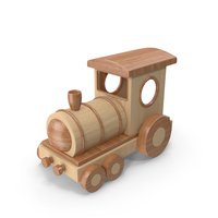 Wood Toy Train PNG & PSD Images