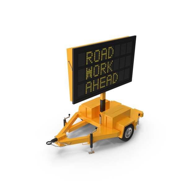 Portable Electronic Traffic Sign PNG & PSD Images