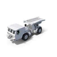 White Mine Clearing Vehicle Hydrema 910 PNG & PSD Images