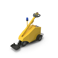 Yellow Electric Trolley Cart Pusher PNG & PSD Images