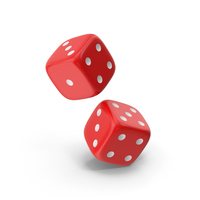 Red Falling Dices PNG & PSD Images