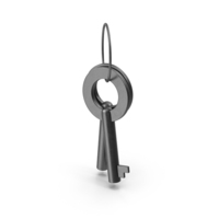 Black Hanging Handcuff Keys PNG & PSD Images