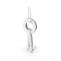 White Handcuff Keys PNG & PSD Images