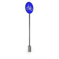Blue Bicycles Are Allowed Sign PNG & PSD Images