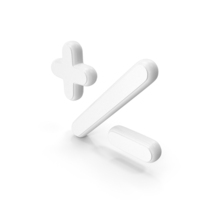 White Approximation Symbol PNG & PSD Images