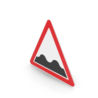 Lithuanian Uneven Road Sign PNG & PSD Images