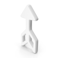 Arrow Symbol White PNG & PSD Images