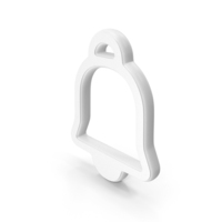 White Bell Notification Symbol PNG & PSD Images