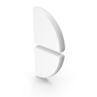 White Business Quarter Pie Chart Symbol PNG & PSD Images