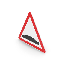 Lithuanian Speed Bump Sign PNG & PSD Images