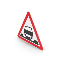 Lithuanian Ruts Ahead Sign PNG & PSD Images