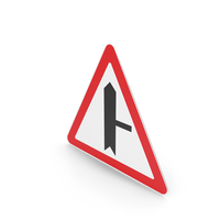 Lithuanian Junction With Minor Road (From The Right) Sign PNG & PSD Images