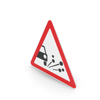 Lithuanian Loose Gravel Sign PNG & PSD Images