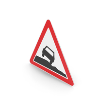 Lithuanian Dangerous Shoulder Sign PNG & PSD Images