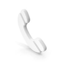 White Call Symbol PNG & PSD Images