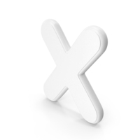 White Cancel Symbol PNG & PSD Images