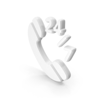 Customer Support Symbol White PNG & PSD Images