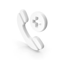 Emergency call Symbol White PNG & PSD Images