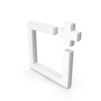 Add File Symbol White PNG & PSD Images