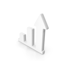 Financial Growth Symbol White PNG & PSD Images