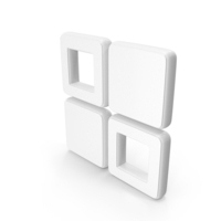 Four Square Menu Symbol White PNG & PSD Images