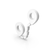 White GPS Navigation Location Symbol PNG & PSD Images