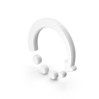 Loding Arrow Symbol White PNG & PSD Images