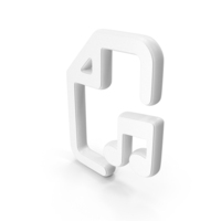 White Music File Symbol PNG & PSD Images
