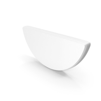 White Semi Circle Symbol PNG & PSD Images
