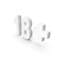Under 18 Symbol White PNG & PSD Images
