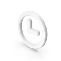 Watch Symbol White PNG & PSD Images