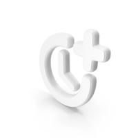 White Add Appointment Time Symbol PNG & PSD Images