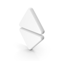 White Up And Down Arrows Symbol PNG & PSD Images