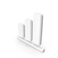White Business Statistics Bars Symbol PNG & PSD Images