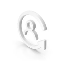 Change User Symbol White PNG & PSD Images
