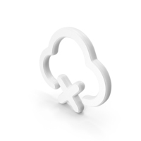 White Cloud Offline Symbol PNG & PSD Images