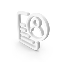 Contact Sheet Symbol White PNG & PSD Images