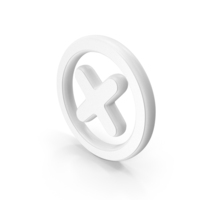 Delete Symbol White PNG & PSD Images