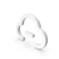White Deleting From Cloud Symbol PNG & PSD Images