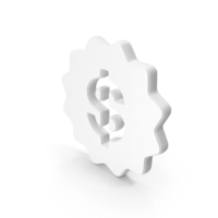 White Financial Seal Symbol PNG & PSD Images