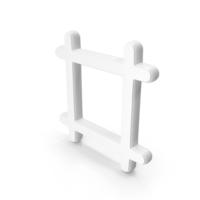 White Frame Symbol PNG & PSD Images
