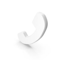 White Phone Call Symbol PNG & PSD Images