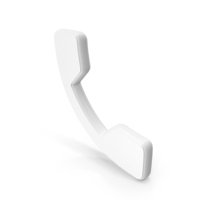 Phone Symbol White PNG & PSD Images