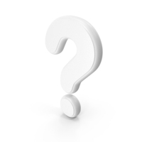 White Question Mark Symbol PNG & PSD Images