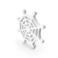 White Spider Web Symbol PNG & PSD Images