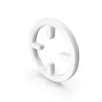 White Target Symbol PNG & PSD Images
